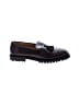 Ann Taylor 100% Leather Black Brown Flats Size 10 - photo 1