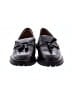 Ann Taylor 100% Leather Black Brown Flats Size 10 - photo 2