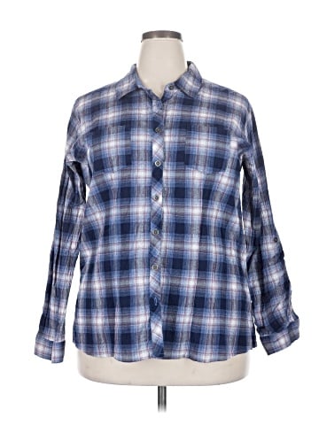 DressBarn Long Sleeve Button-Down Shirt (view 1)