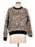 T Tahari Animal Print Tan Pullover Sweater Size L - photo 1