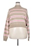 Forever 21 Plus Stripes Tan Turtleneck Sweater Size 2X - photo 1