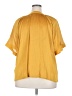 Vince Camuto 100% Polyester Yellow Short Sleeve Blouse Size 2X - photo 2