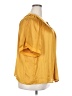 Vince Camuto 100% Polyester Yellow Short Sleeve Blouse Size 2X - photo 4