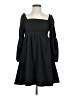 EXLURA Solid Black Casual Dress Size XS - photo 1