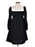EXLURA Solid Black Casual Dress Size XS - photo 2
