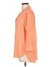 Pleione 100% Recycled Polyester Polka Dots Orange 3/4 Sleeve Blouse Size L - photo 5