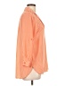 Pleione 100% Recycled Polyester Polka Dots Orange 3/4 Sleeve Blouse Size L - photo 4