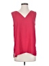 Ann Taylor 100% Polyester Red Sleeveless Blouse Size S - photo 1