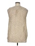 metaphor 100% Polyester Ivory Sleeveless Blouse Size XL - photo 2