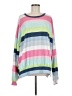 Fantastic Fawn Stripes Pink Pullover Sweater Size M - photo 1
