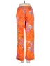Eric New York Print Orange Casual Pants Size 4 - photo 2