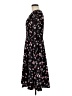 Ann Taylor 100% Polyester Floral Black Casual Dress Size 6 - photo 5