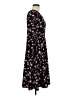 Ann Taylor 100% Polyester Floral Black Casual Dress Size 6 - photo 4