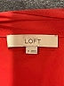 Ann Taylor LOFT 100% Polyester Solid Red 3/4 Sleeve Blouse Size M - photo 7