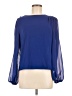 Shein 100% Polyester Blue 3/4 Sleeve Blouse Size 6 - photo 1
