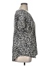 Chelsea & Theodore 100% Polyester Animal Print Silver Short Sleeve Blouse Size XL - photo 4