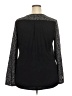 Simplee Gray Long Sleeve Blouse Size 2X - photo 2