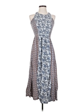 knee length dresses for ladies Japanese Flower Halter Maxi Dress WASHED-PINK Print / M/44