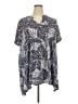 Kim Rogers Gray Short Sleeve Top Size 3X - photo 1