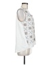Sigrid Olsen 100% Polyester Ivory Sleeveless Blouse Size M - photo 4