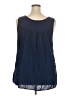 Torrid 100% Rayon Blue Sleeveless Blouse Size 3X Plus (3) - photo 2