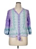 Ruby Rd. 100% Rayon Purple 3/4 Sleeve Blouse Size XL - photo 1