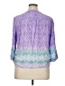 Ruby Rd. 100% Rayon Purple 3/4 Sleeve Blouse Size XL - photo 2
