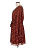 Express 100% Polyester Print Orange Casual Dress Size L - photo 5