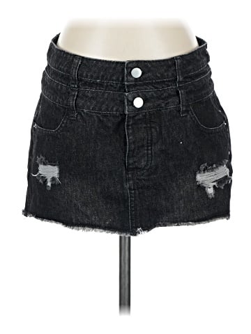 Superdown Denim Skirt (view 1)