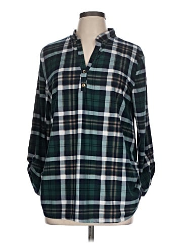 Feathers Long Sleeve Button-Down Shirt (view 1)