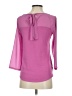 Ann Taylor Pink 3/4 Sleeve Top Size S - photo 2
