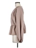 Shein 100% Polyester Tan Long Sleeve Blouse Size 8 - 10 - photo 5