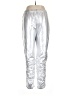 Shein 100% Polyester Metallic Silver Casual Pants Size 12 - photo 1