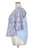 Studio B by BOBEAU Print Blue 3/4 Sleeve Blouse Size 2X - photo 5