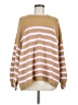 Crown & Ivy Stripes Tan Pullover Sweater Size M - photo 1
