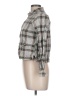 Krazy Kat 100% Cotton Plaid Gray Long Sleeve Blouse Size L - photo 5