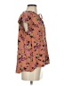 Buffalo by David Bitton Floral Brown Short Sleeve Blouse Size S - photo 4