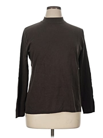 August Silk Turtleneck Sweater (view 1)