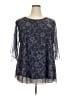 SeSe Code Blue 3/4 Sleeve Blouse Size 3X - photo 1