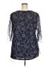 SeSe Code Blue 3/4 Sleeve Blouse Size 3X - photo 2