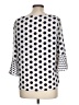 Green Envelope Polka Dots White 3/4 Sleeve Blouse Size L - photo 2