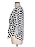Green Envelope Polka Dots White 3/4 Sleeve Blouse Size L - photo 5