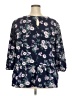 Ophelia Roe Blue 3/4 Sleeve Blouse Size 2X - photo 2