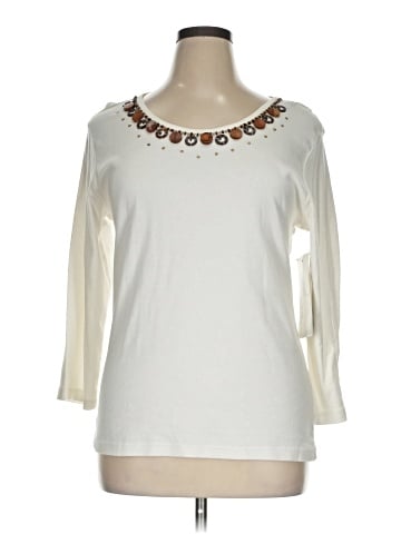Jane Ashley 3/4 Sleeve Top (view 1)