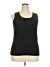 Chances R Black Sleeveless T-Shirt Size 3X - photo 1