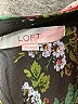 Ann Taylor LOFT 100% Polyester Floral Black 3/4 Sleeve Blouse Size M - photo 9