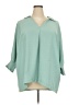 Dokotoo 100% Polyester Teal 3/4 Sleeve Blouse Size 2X - photo 1