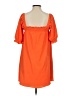 Sugarlips Solid Orange Casual Dress Size S - photo 2