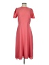 Ann Taylor 100% Polyester Solid Pink Casual Dress Size 4 - photo 1