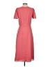 Ann Taylor 100% Polyester Solid Pink Casual Dress Size 4 - photo 2